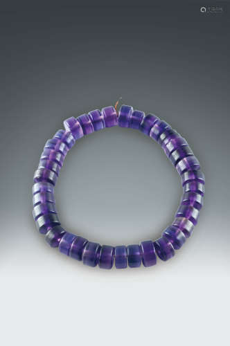 清·紫水晶手串