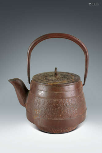 十九世紀日本名家製·青銅提樑壺