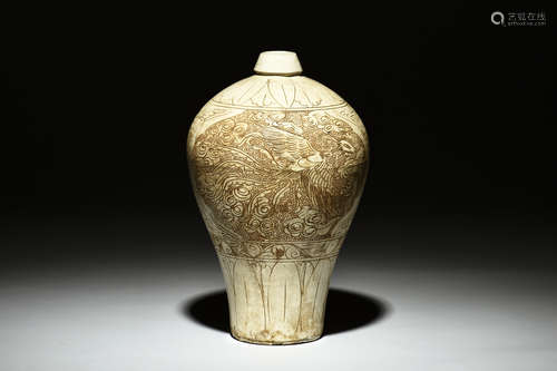 CIZHOU WARE 'PHOENIX' VASE, MEIPING