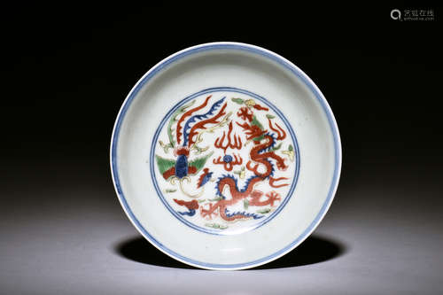 WUCAI 'DRAGON AND PHOENIX' DISH