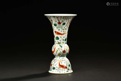 WUCAI 'FISH' VASE, GU