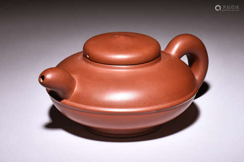 YIXING ZISHA COMPRESSED TEAPOT