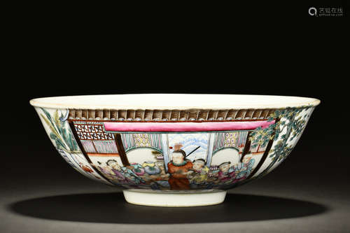 FAMILLE ROSE 'CHILDREN' BOWL