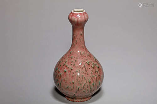 FLAMBE GLAZED GARLIC-HEAD VASE