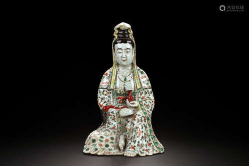 WUCAI GUANYIN SEATED FIGURE