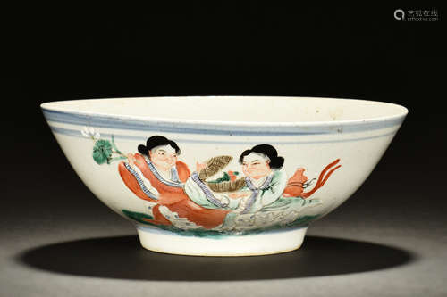 FAMILLE ROSE 'LADIES' BOWL