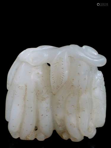 Chinese White Jade Carving