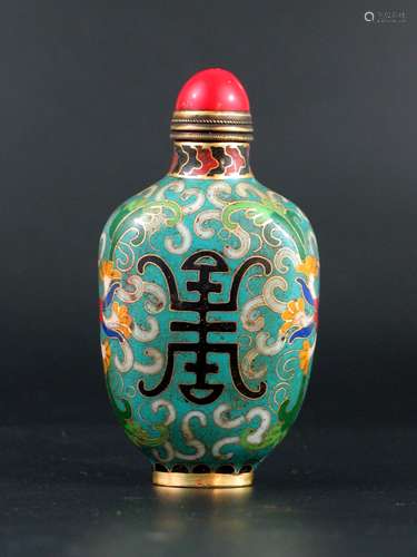 Chinese Cloisonne Snuff Bottle