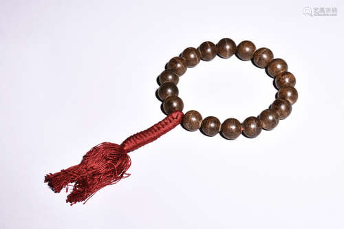 AGARWOOD BEAD BRACELET