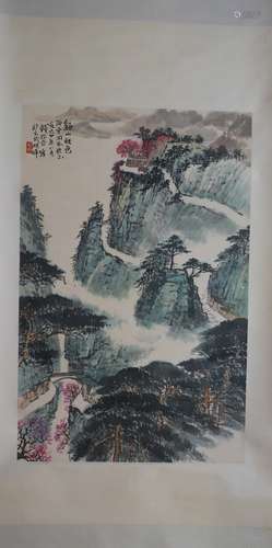 QIAN SONGYAN (1899 - 1985) CHINESE WATERCOLOR PAINTING