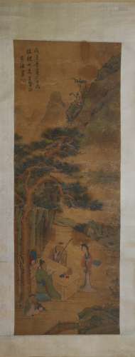 HUANG, SHEN (1687 - 1772) CHINESE WATERCOLOR PAINTING