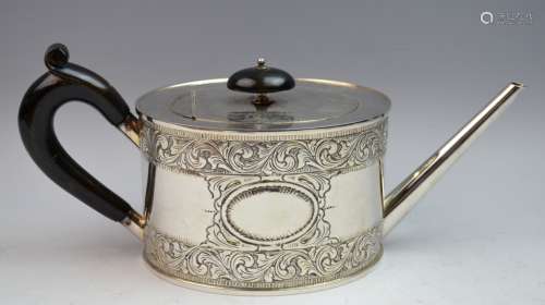 Italian 800 Silver Tea Pot with Hallmark