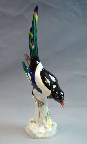 Meissen Porcelain of Bird Statue