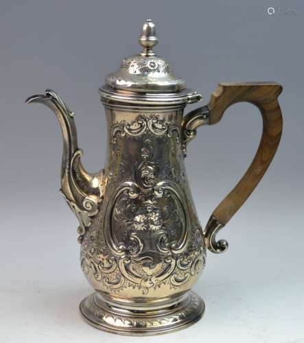 Georgian English Silver Pot c.1759