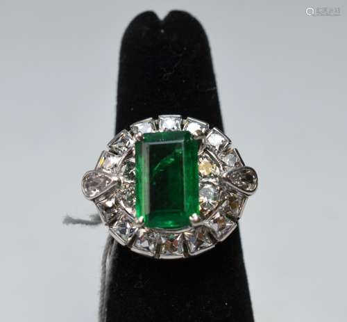 Emerald & Diamond Ring