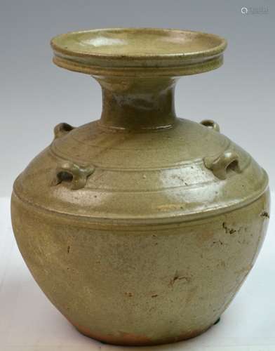 Chinese Tang Dynasty Greenish Porcelain Jar