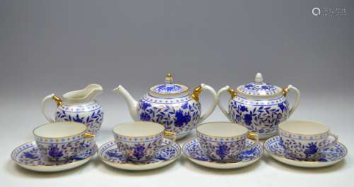 13 Pieces of Russian Porcelain Tea Set 1930