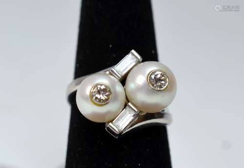 Pearl & Diamond Ring