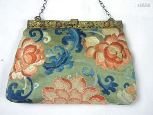 Antique Chinese Embroidery Purse
