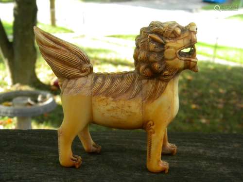 Antique Chinese Lion Statue