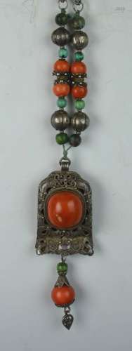 Antique Mongolian Red Coral Necklace