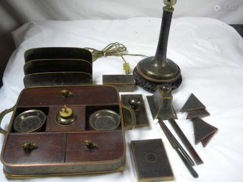 A Set of Antique Chinese Cloisonee Stationary