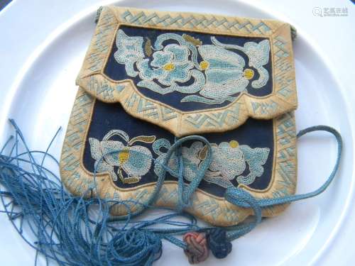 Antique Chinese Embroidery Purse