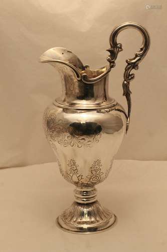 Coil Silver Large European Ewer, By B-Gi