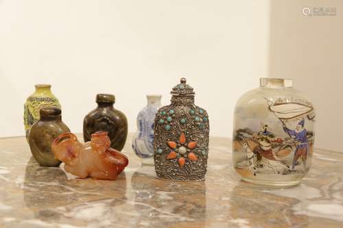 Group of Chinese Snuff Bottles