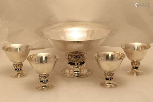 5 Pieces of Jensen George Centerpiece Set