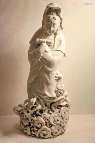 Chinese Blanc De Chine Porcelain Guanyin