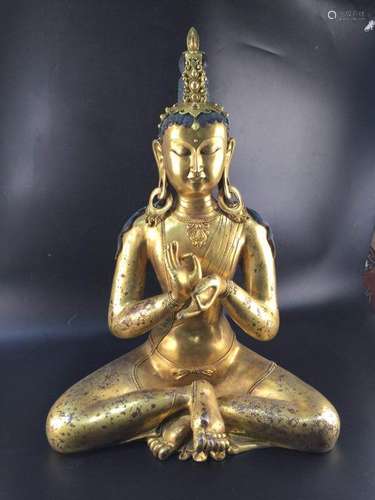 Antique Chinese Bronze Buddha