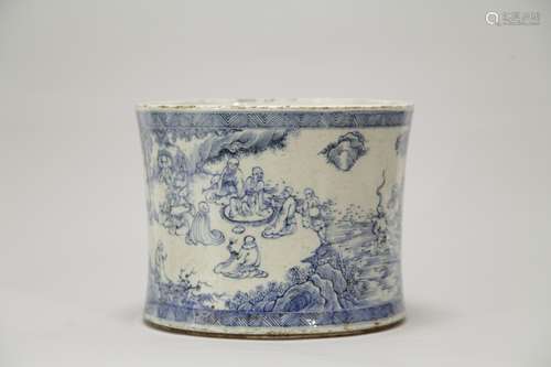 Chinese Blue/White Large Porcelain Jar