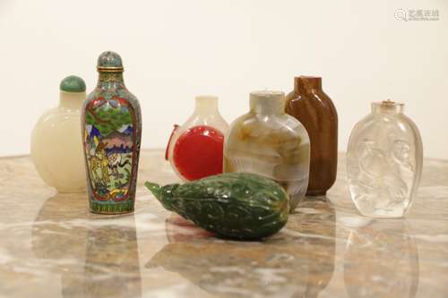 Group of Chinese Snuff Bottles