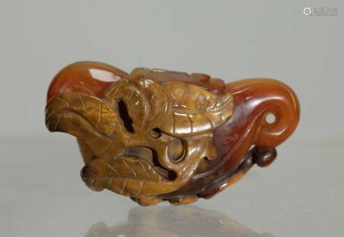 Chinese Agate Carving w/ Russet