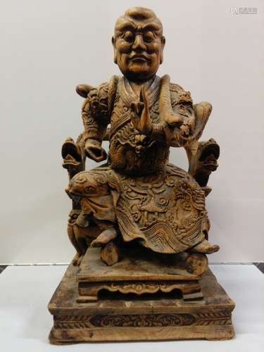 Chinese Antique Wood Carved Figure