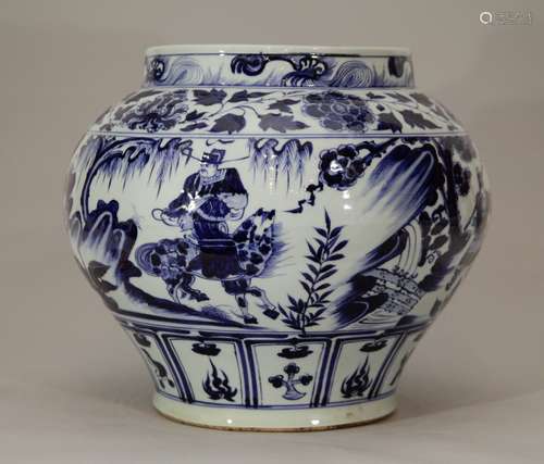 Chinese Blue/White Porcelain Jar