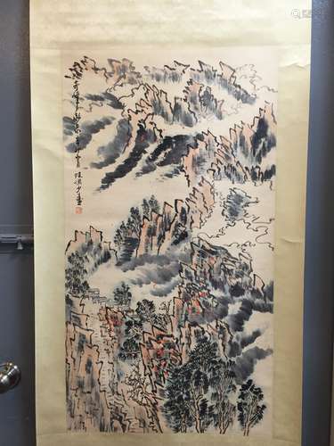 Chinese Ink/Color Scroll Painting