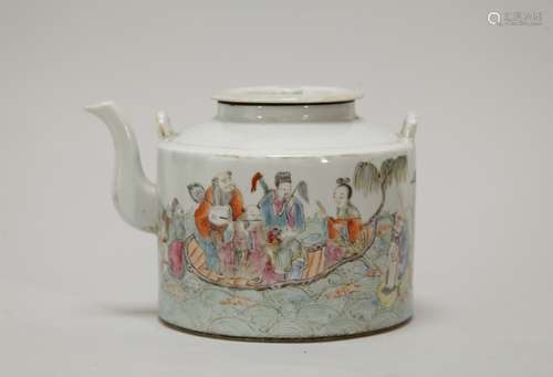 Chinese Famille Rose Porcelain Teapot