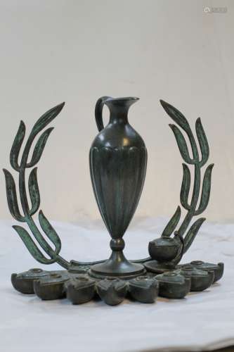 Set of Bronze Menorah