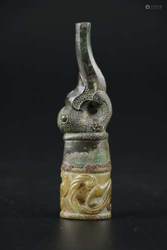 Jade & Bronze Carving -  Han or Earlier