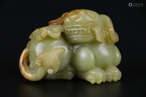 Chinese Jade Carving of a Beast