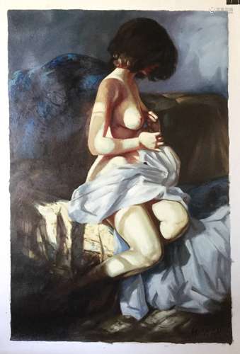 Oil Painting on Canvas , Nude Girl