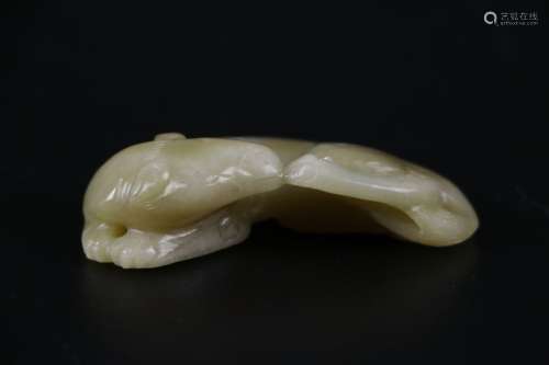 Qing Dynasty Chinese Jade Carved Beast