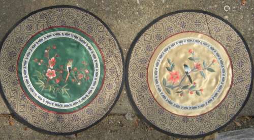 Pair of Antique Chinese Embroidery