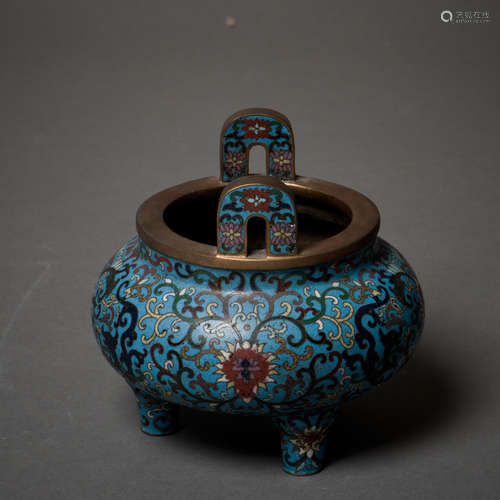 A CLOISONNE CENSER