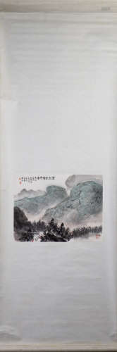 A CHINESE SCROLL PAINTING, AFTER FU BAOSHI