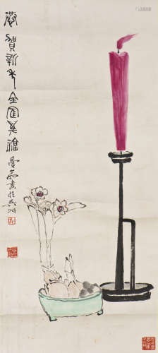 A CHINESE SCROLL PAINTING OF SPRING MOTIF, AFTER SHA MANWENG