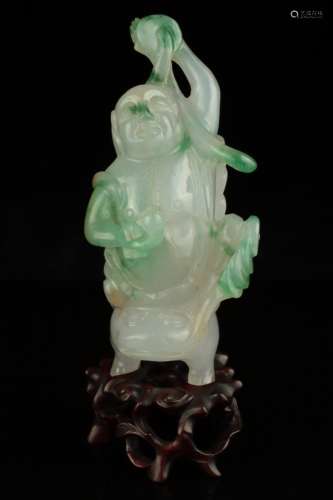Jadeite Figure of Liu Hai, Qing Dynasty,
