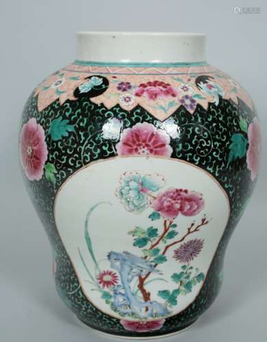 A Chinese export Peony vase, 18th century,